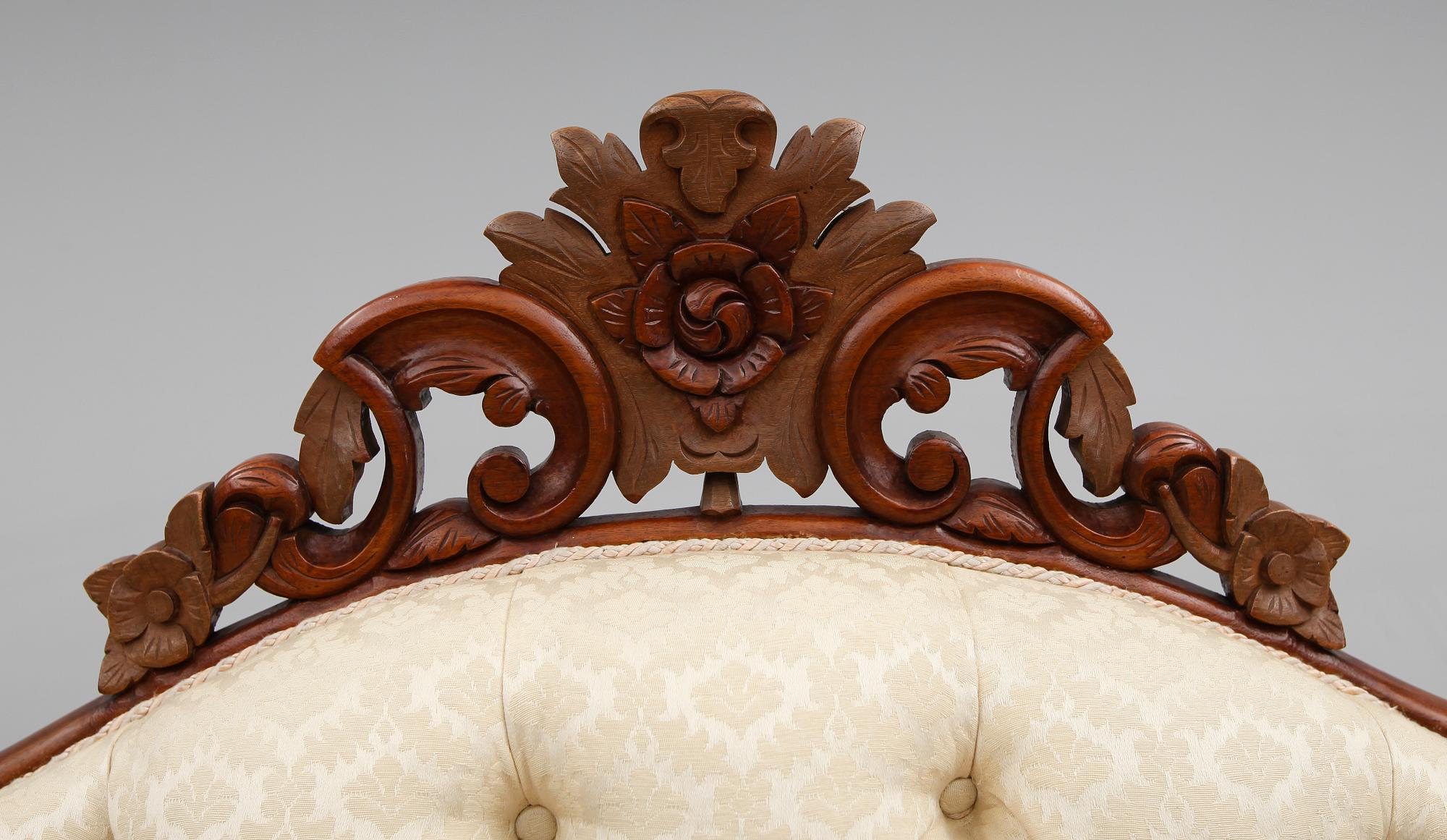 SOFFA, rokokostil, 1800-talets andra hälft.