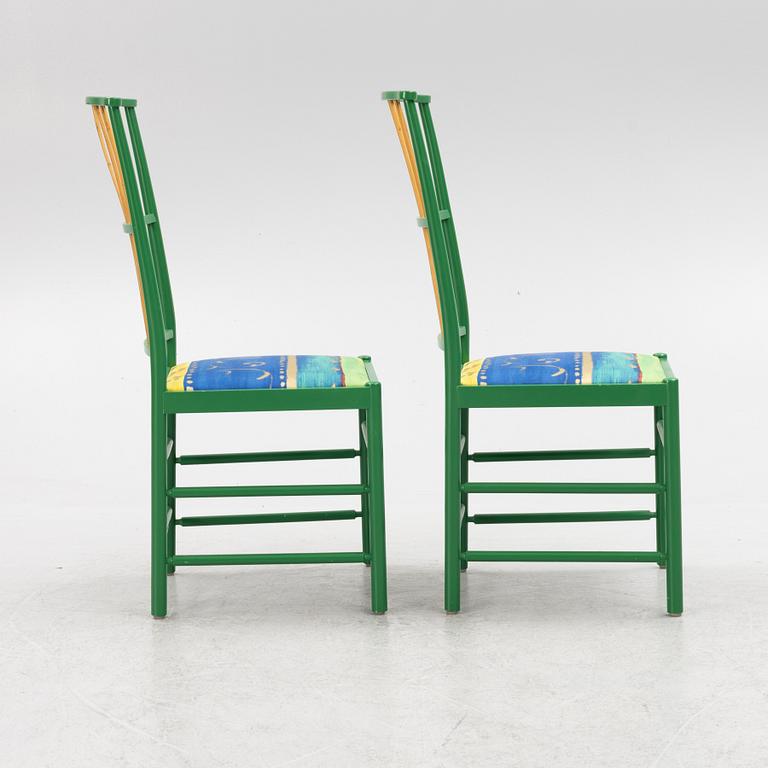 Josef Frank, a pair of model 2025 chairs, Svenskt Tenn, designed in 1925.