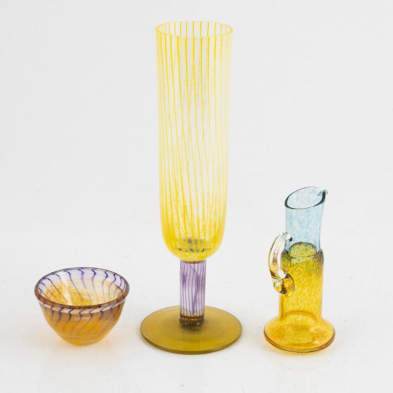 Kjell Engman, 13 pieces, glass, Kosta Boda.