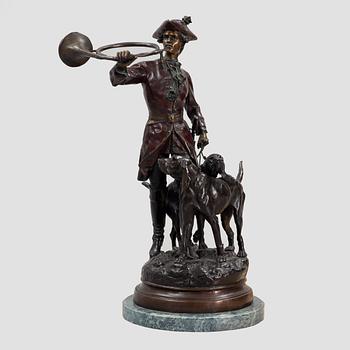 Hippolyte Moreau & Prosper Lecourtier, after. Sculpture, bronze.