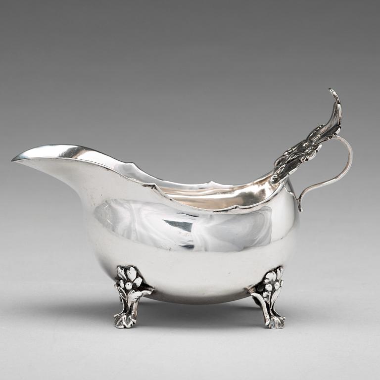 A Swedish 18th century silver cream-jug, mark of Pehr Zethelius, Stockholm 1774.