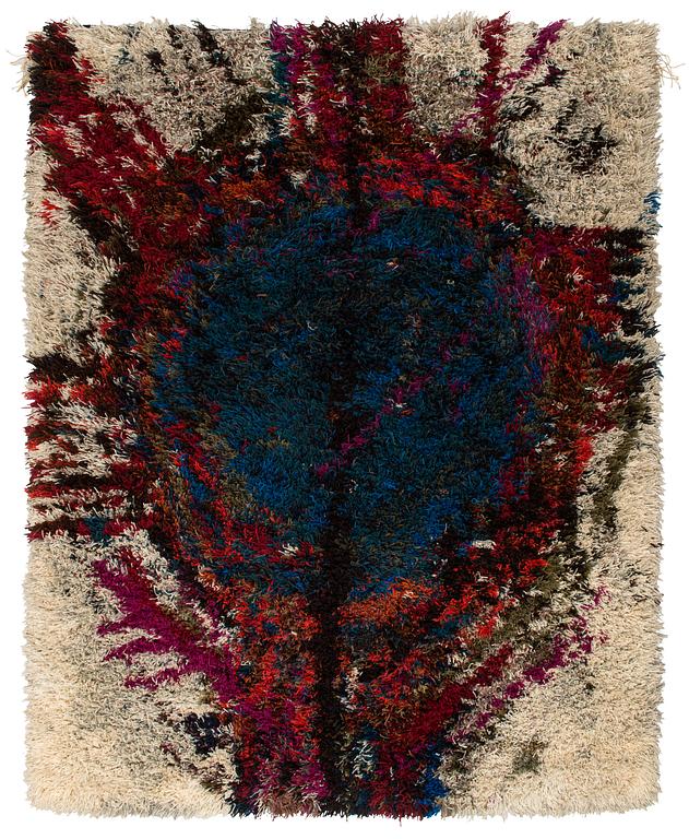 Reino Koski, a Finnish long pile rug for Neovius. Circa 160 x 125 cm.