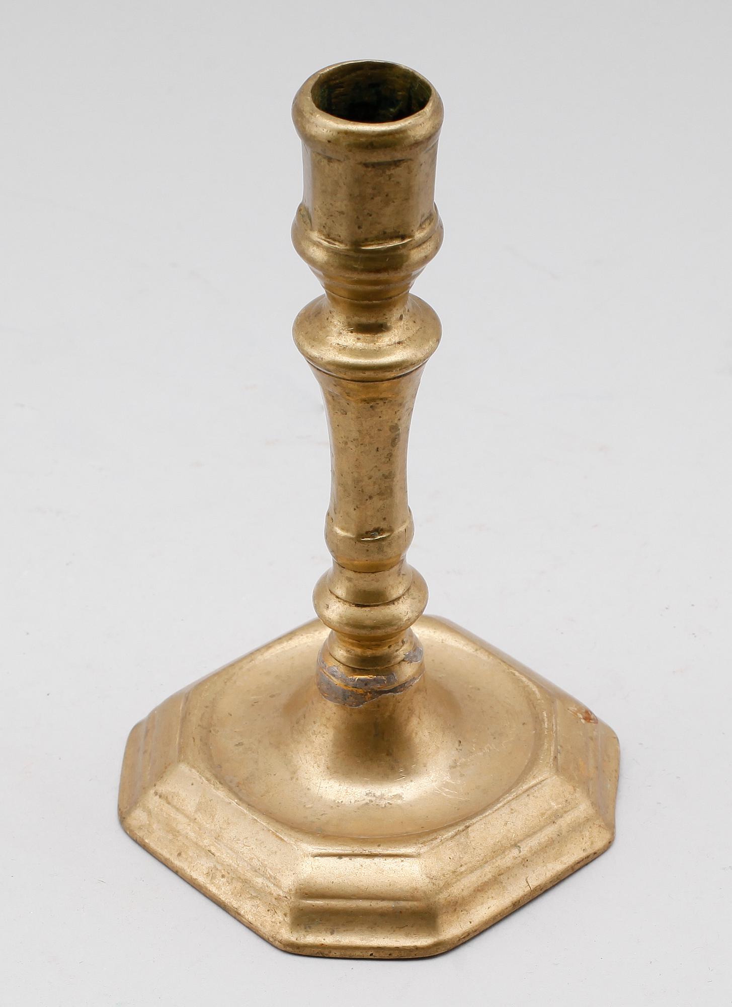 LJUSSTAKE, barock, mässing, 1700-tal.