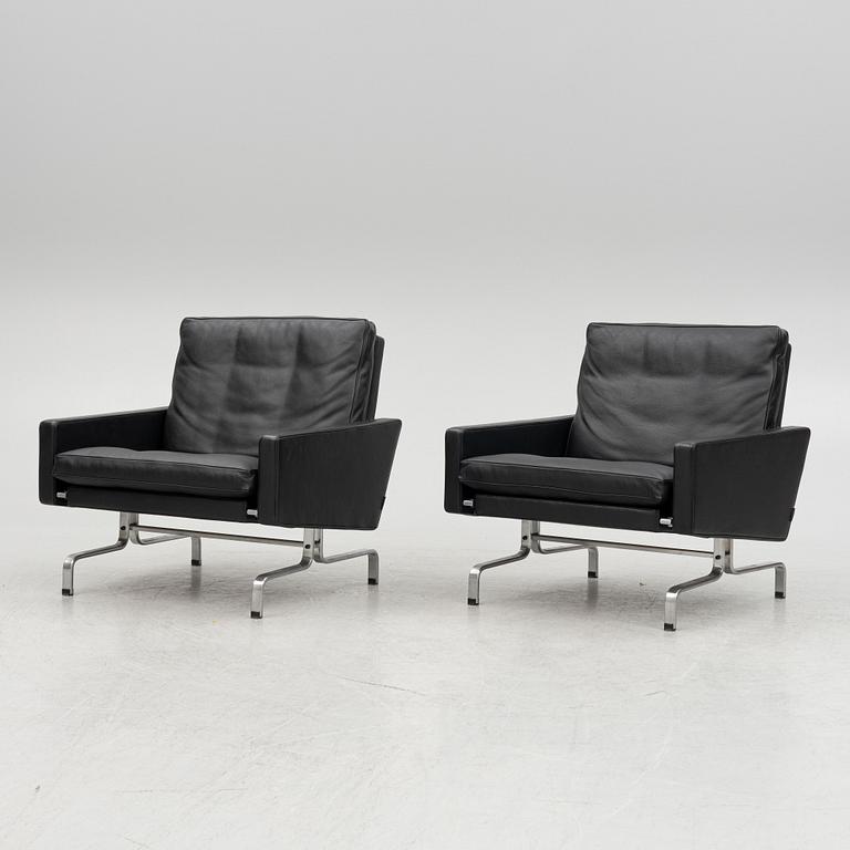 Poul Kjaerholm, fåtöljer, ett par, "PK 31", Fritz Hansen, Danmark, 2016.