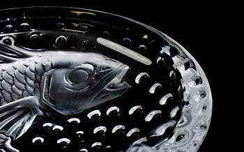 PARTI GLAS, 8 st, Lalique, 1900-talets andra hälft.