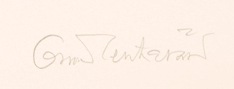 Oscar Reutersvärd, two color lithographs, signed épreuve d'artiste.