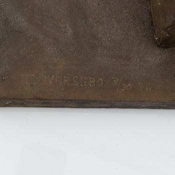 Thomas Qvarsebo, a bronze sculpture, signed and dated 1976, numbered 3/30.