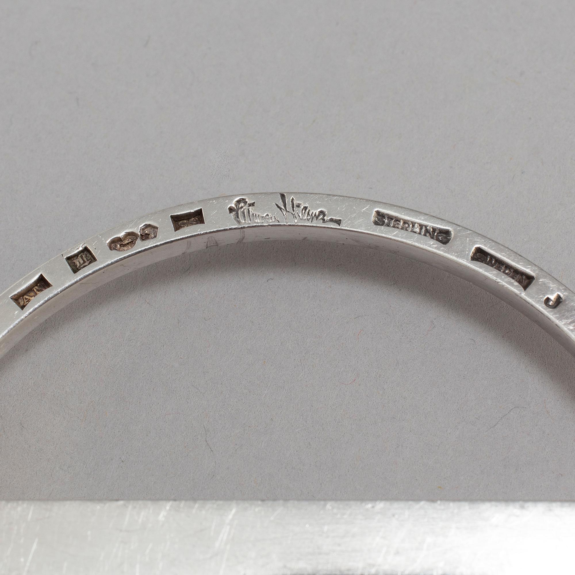 WIWEN NILSSON, a pair of stering silver scissors, Lund 1968.