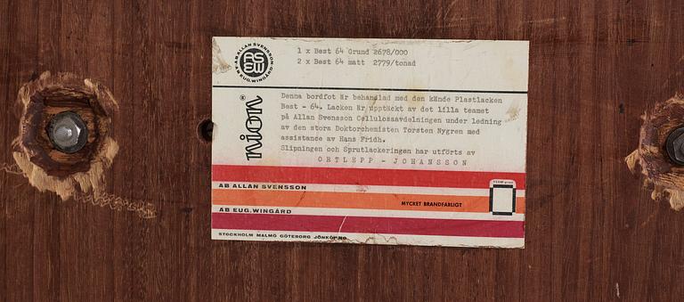 OKÄND FORMGIVARE, salongsbord, sannolikt Frankrike 1920-30-tal.