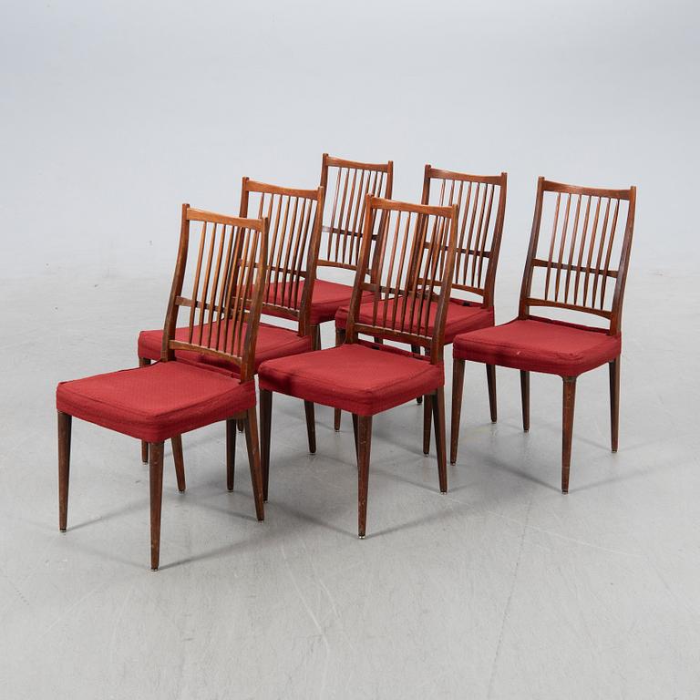 Svante Skogh, chairs, 6 pcs, "Cortina", Säffle furniture factory, 1960s.