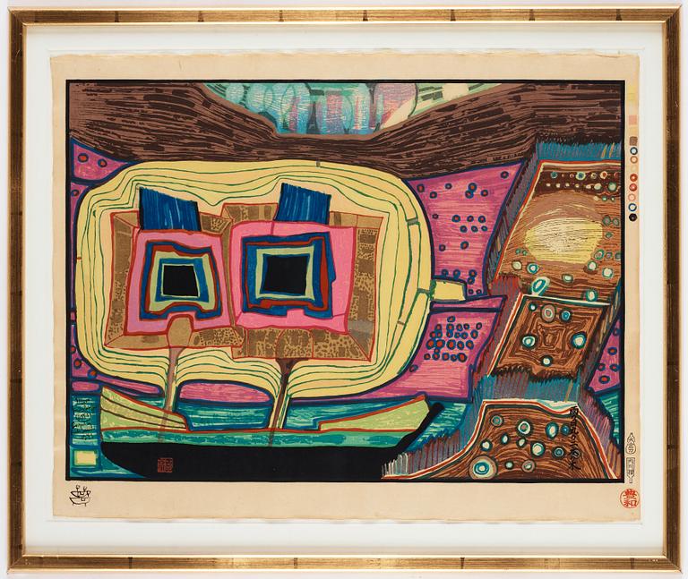 Friedensreich Hundertwasser, Portfolio "Midori No Namida".