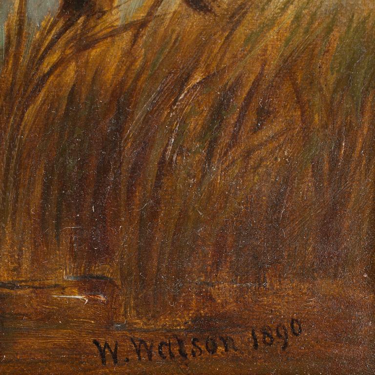 WILLIAM II WATSON, olja på duk, Skottland, sign o dat 1890.