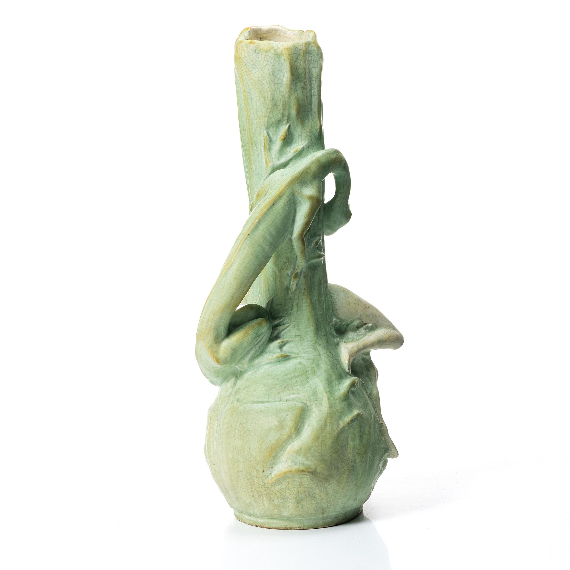 Ernst Borsdorf, an Art Nouveau vase, A Förster, Germany, early 20th century.