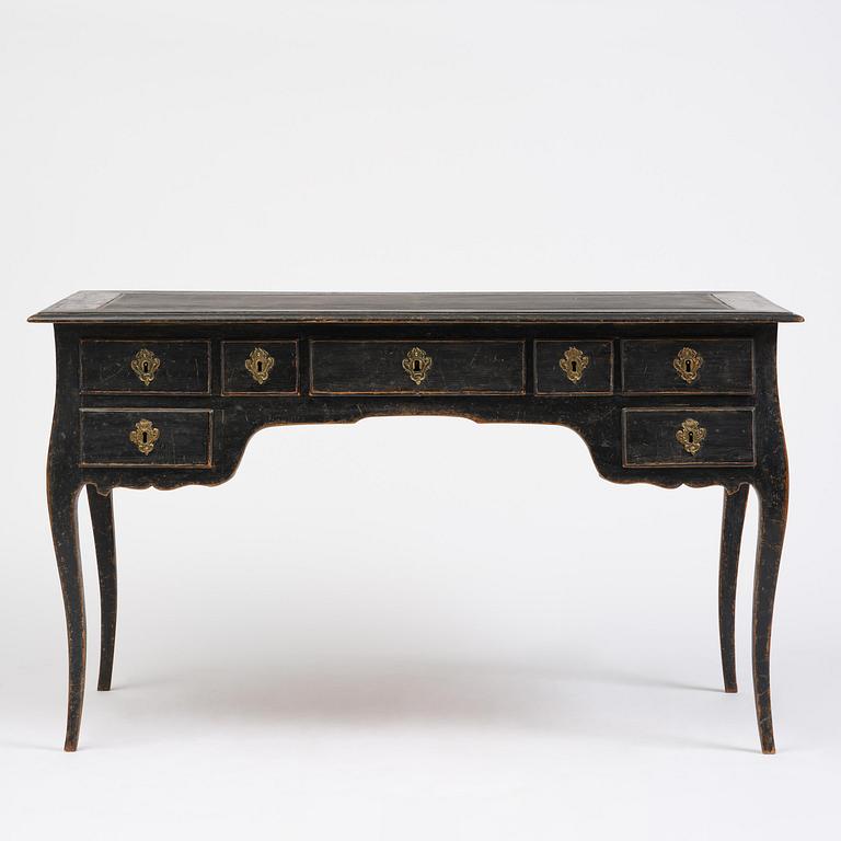 A Swedish rococo desk by L. Bolin (master in Stockholm 1759-1801).