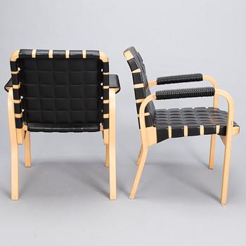 ALVAR AALTO, four late 20th century '45' armchairs for Artek.