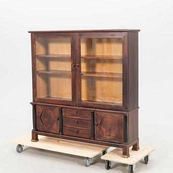 Bookcase in Empire Style, First Half of the 20th Century.