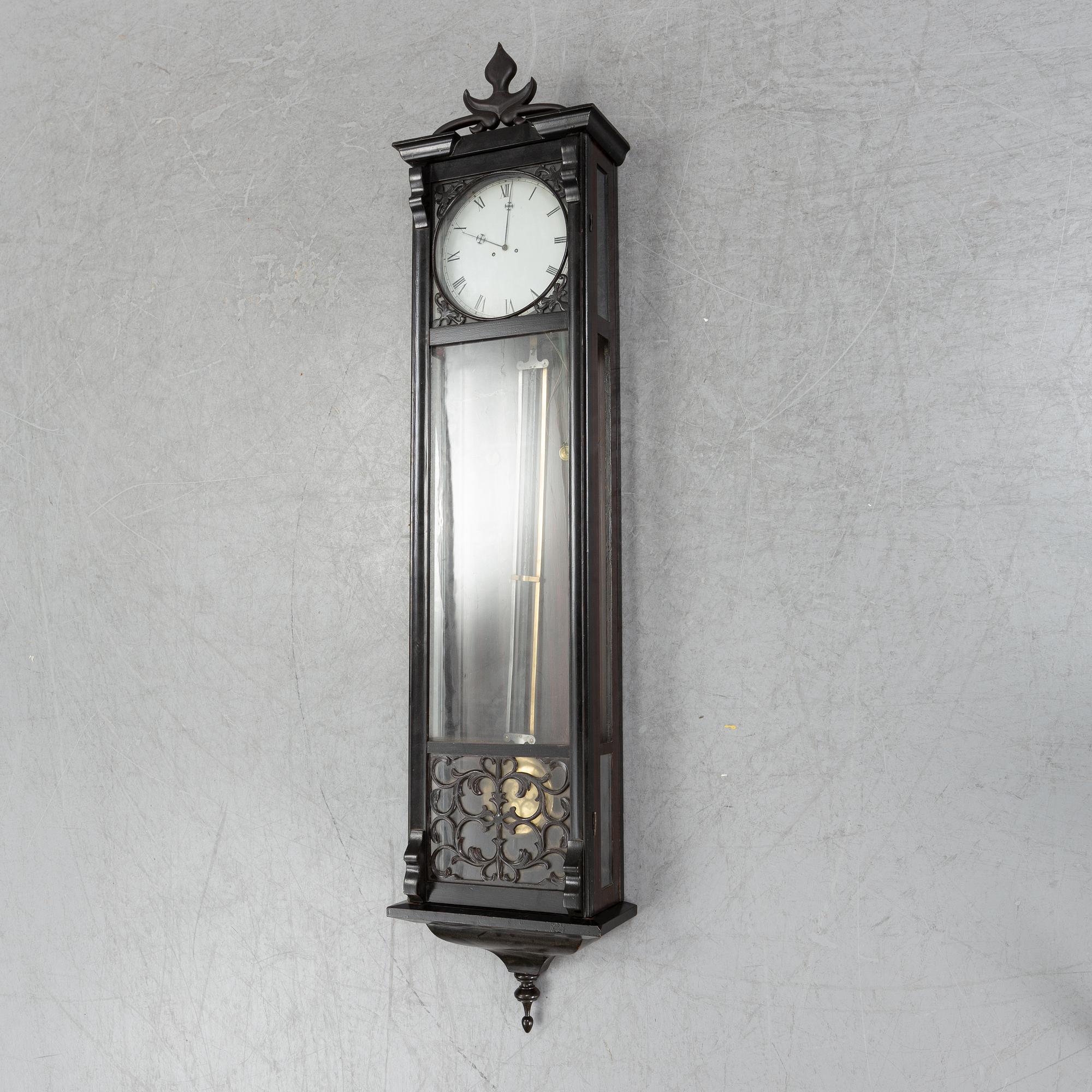 Wall clock, late 19th-century.