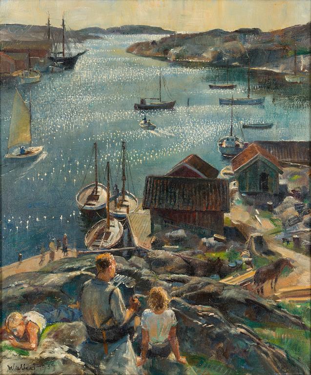 AXEL WALLERT, oil on canvas. Signed and dated 1939.
