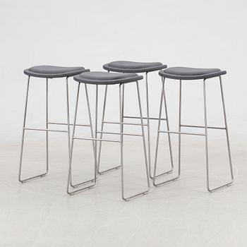 Jasper Morrison, bar stools, 4 pcs, "Hi Pad Stool", Cappellini, Italy, 21st century.