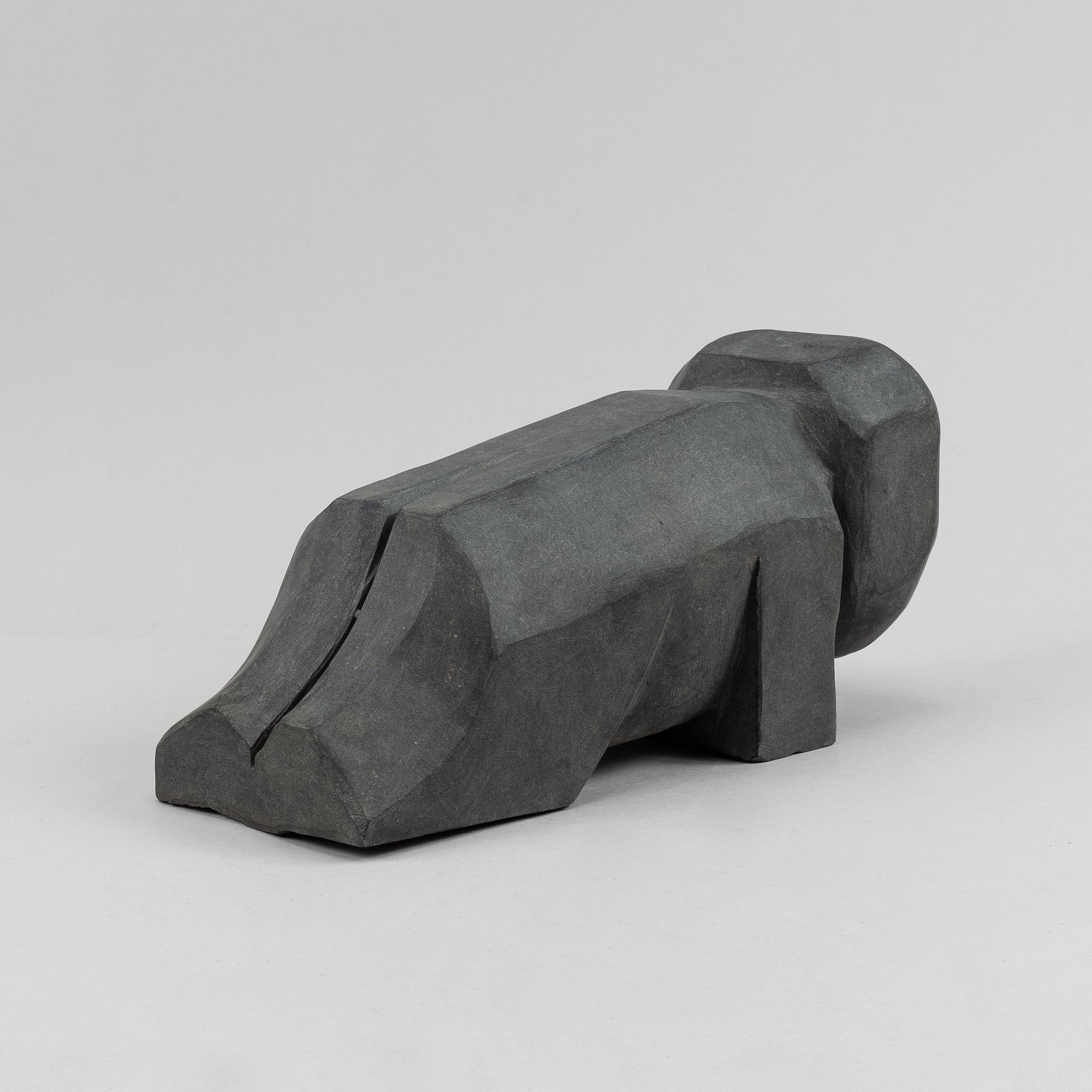Bengt Malmquist, skulptur, diabas.