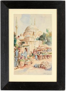 Jozef Pavlekevich · JOZEF PAVLEKEVICH, akvarell, signerad.