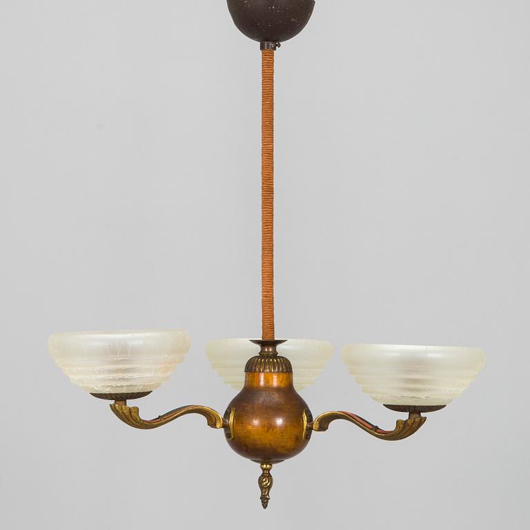 Paavo Tynell, a 1930's '1386/3' chandelier for Taito.