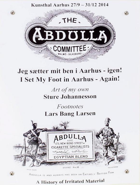 STURE JOHANNESSON,  bronsskulptur, "I Set My Foot in Aarhus – Again!" 2014.