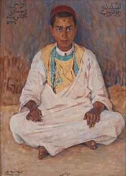 409. Alexandre Roubtzoff, "Muldi", portrait of a Tunisian boy.