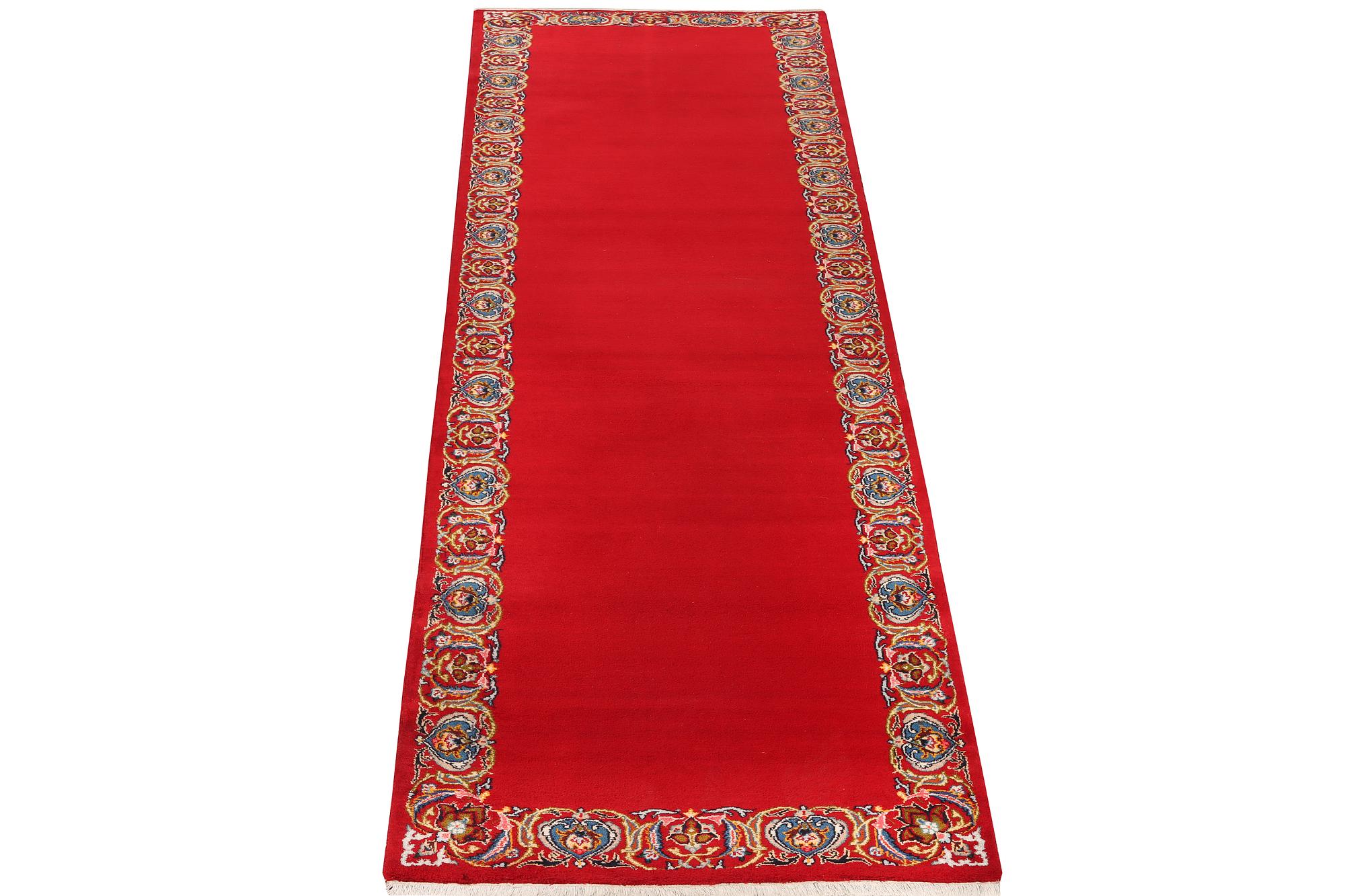 A Royal Keshan runner, c. 400 x 100 cm.