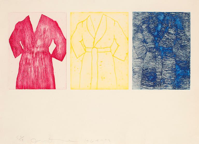 Jim Dine, "Etching, Self portrait (primary colors)".