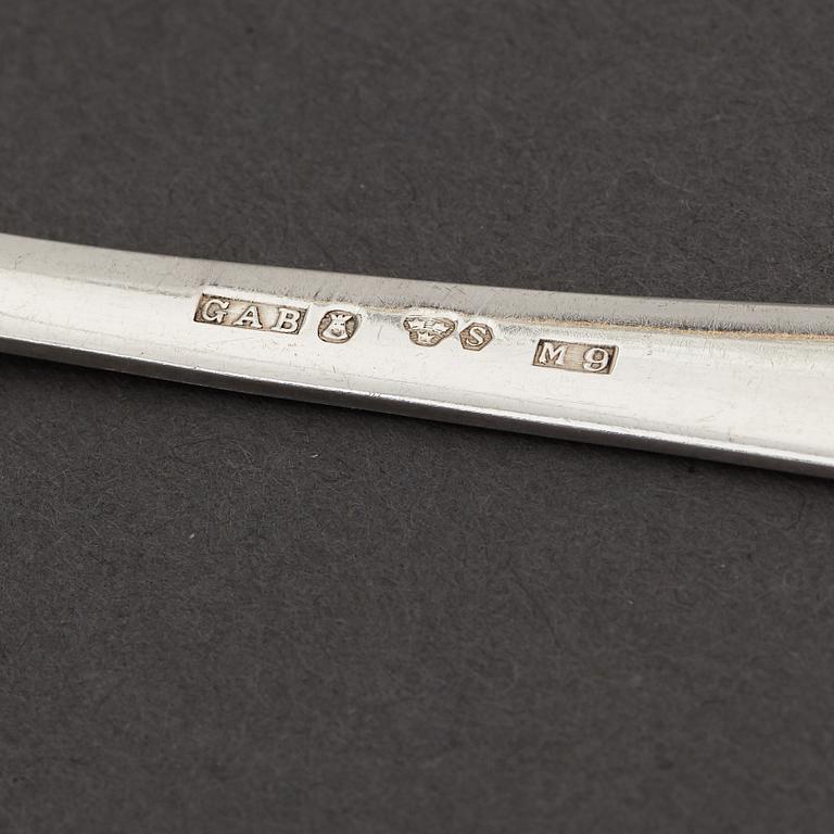 A silver cutlery, 'Chippendale' GAB, some Stockholm 1964.