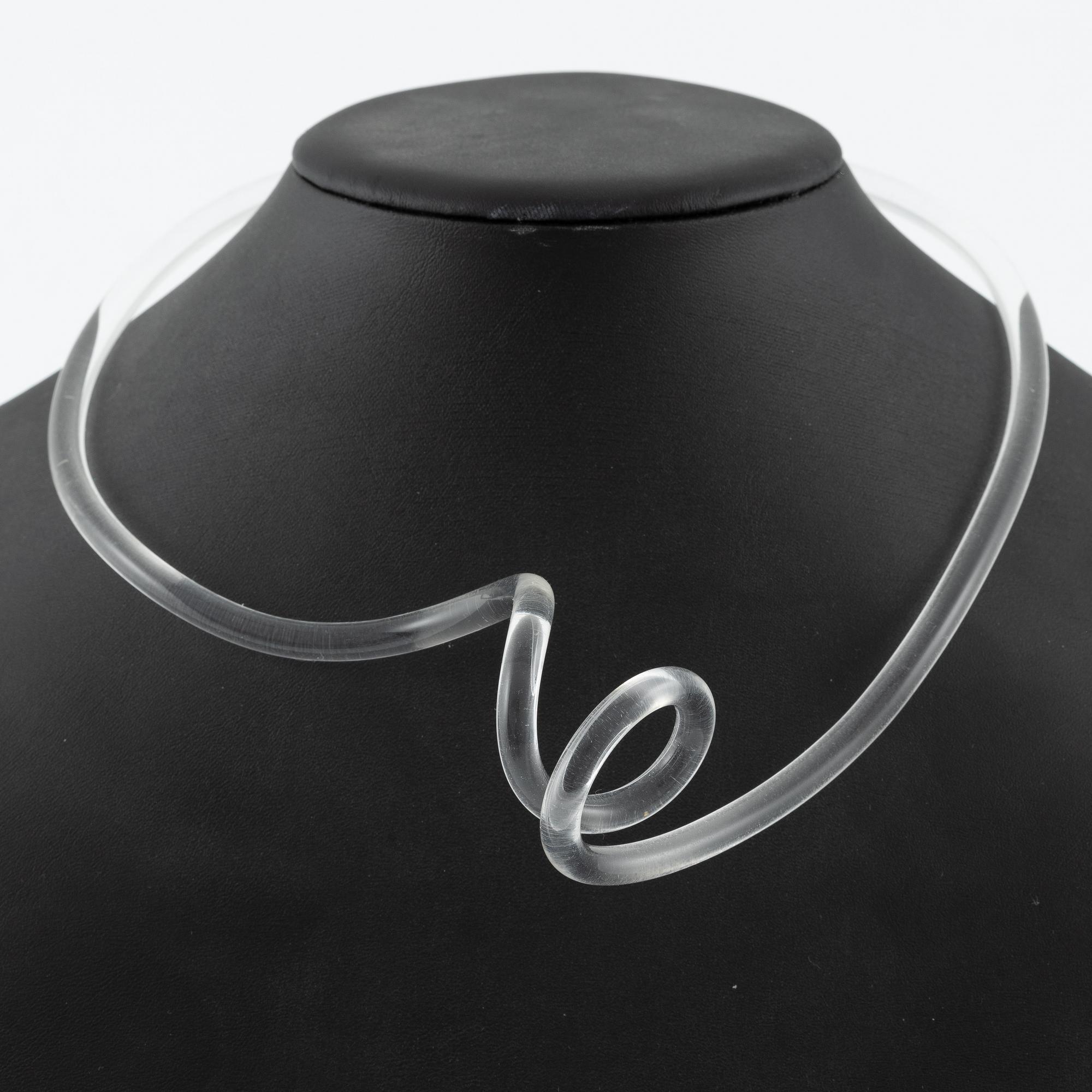 Siv Lagerström, necklace, three pieces, acrylic plastic.