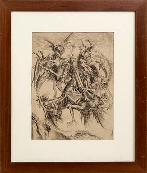 Martin Schongauer after, copper engraving, 18th / 19th century.