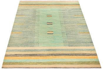 An Afghan Kelim carpet, c. 242 x 173 cm.