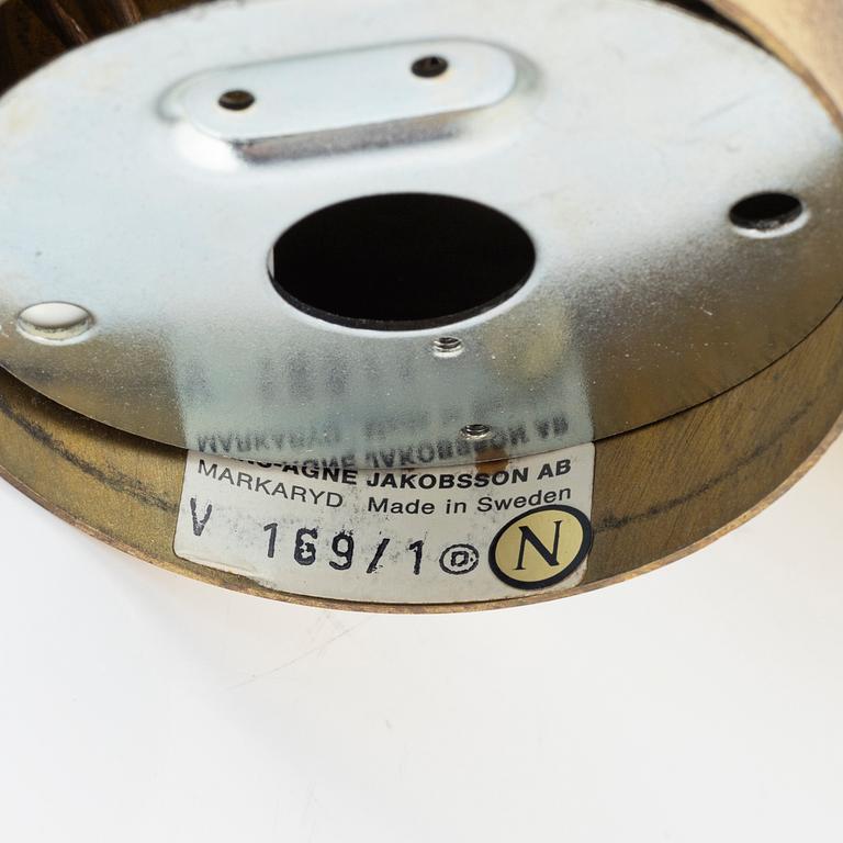 Hans Agne Jakobsson, a pair of V169/1 wall lamps, Hans-Agne Jakobsson AB, Markaryd, second half of the 20th century.