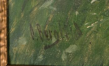 CARL BERGFELD, oil on canvas, signed.