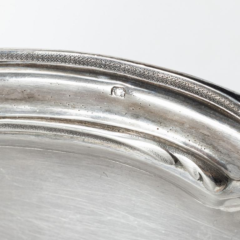 A French silver dish, mark of Adolphe Boulenger, Paris, 1876-1899.