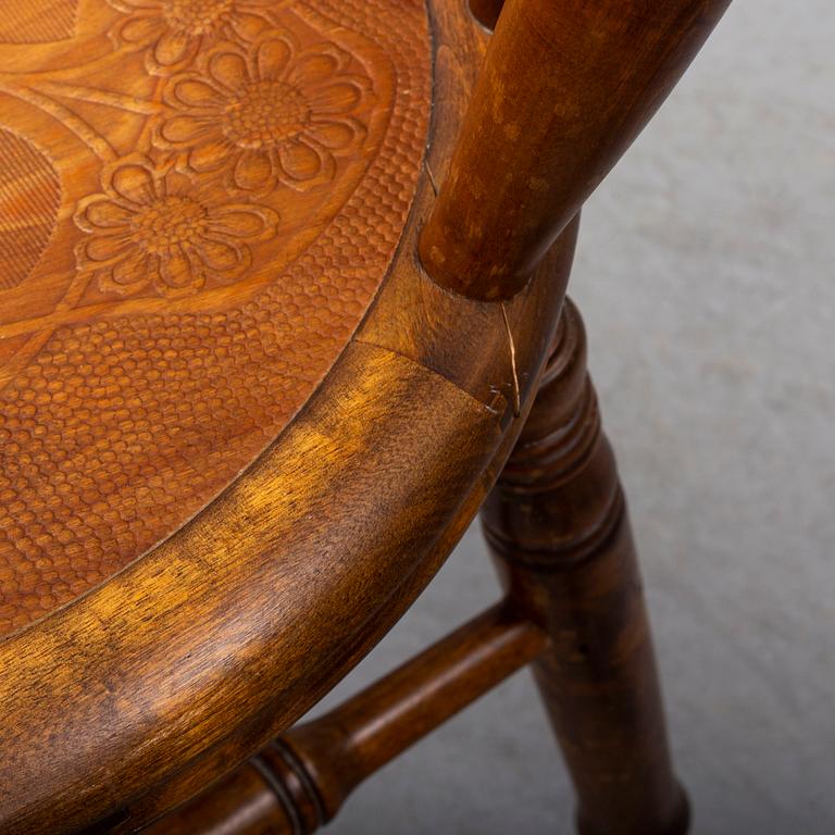 A set of five chairs by Luterma, early 20th century.