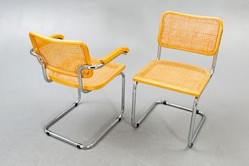 Chairs, 3 + 2, 1970s.