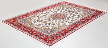 A carpet, old Esfahan, ca 310 x 204 cm.