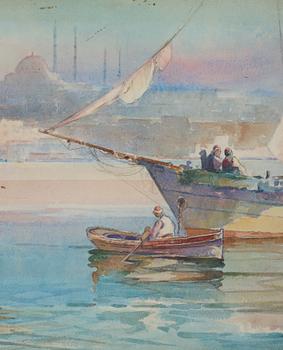 UNKNOWN ARTIST, watercolor, with signatur, dated 1923.