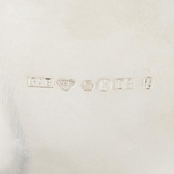Jacob Ängman, vase, silver, GAB, Stockholm 1945.