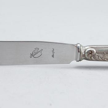 BESTICK, 10 st, silver, Ryssland 1800-tal, tot vikt ca 563 g.