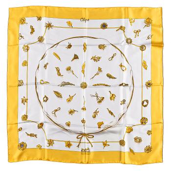 1319. A silk scarf by Hermès, "Clips".
