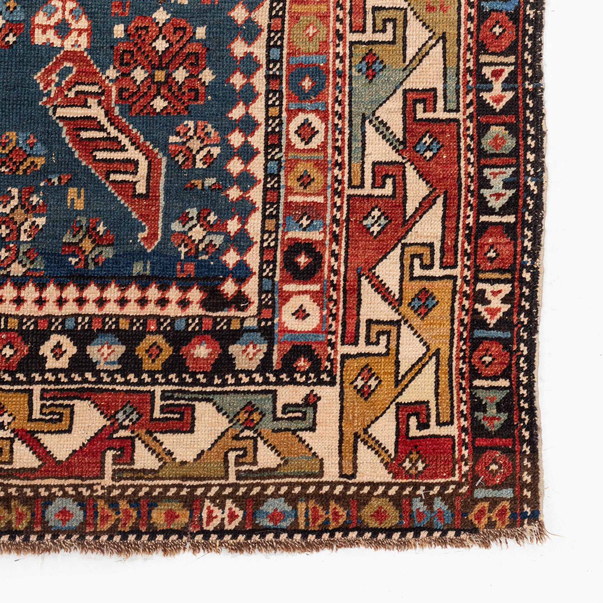 An antique Bidjov rug East Caucasus, c. 163 x 115 cm.