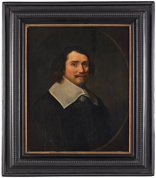 Michiel Jansz. van Mierevelt Hans krets, Mansporträtt med spetskrage, bröstbild.