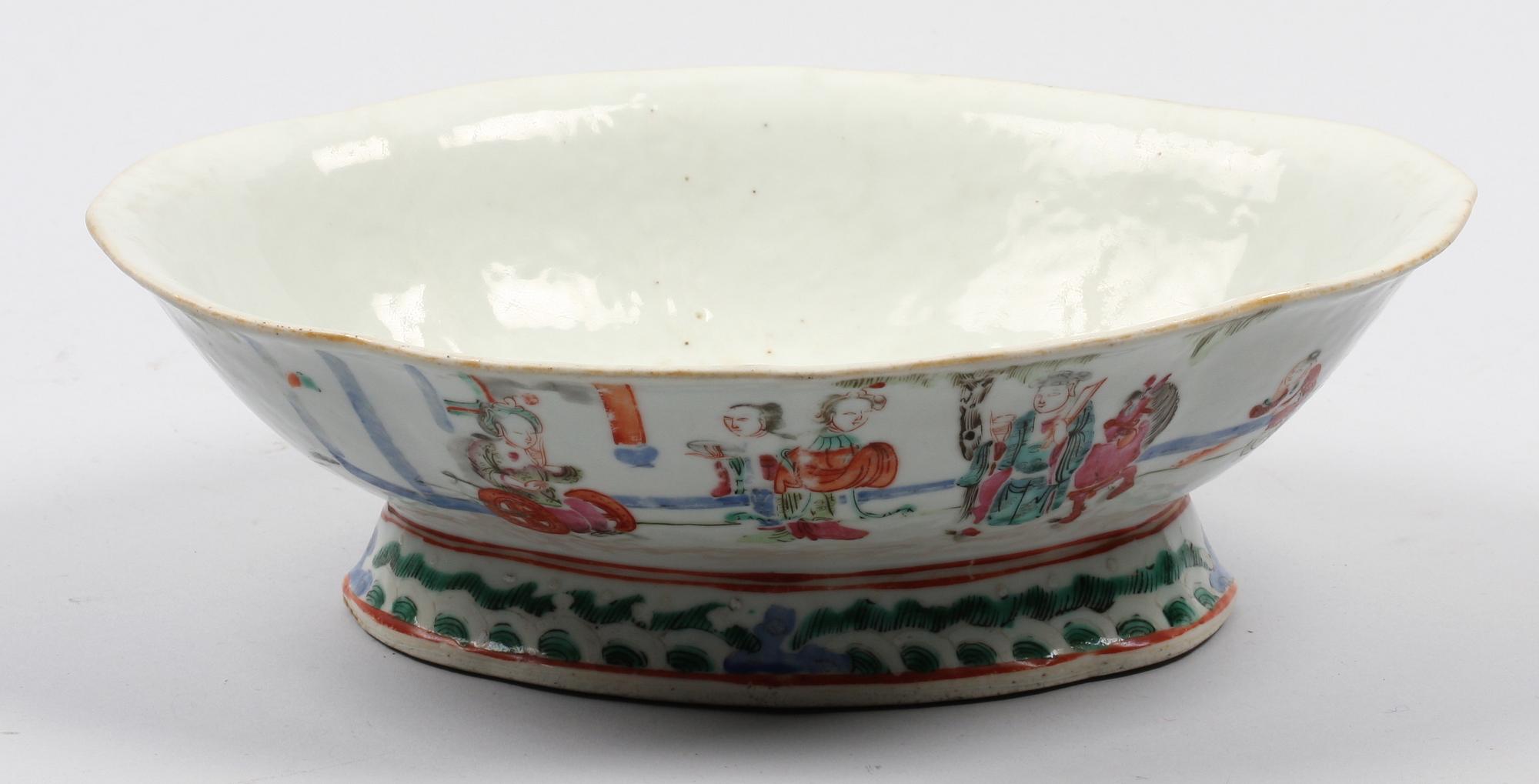 SKÅL, porslin. Kina 1800-tal.