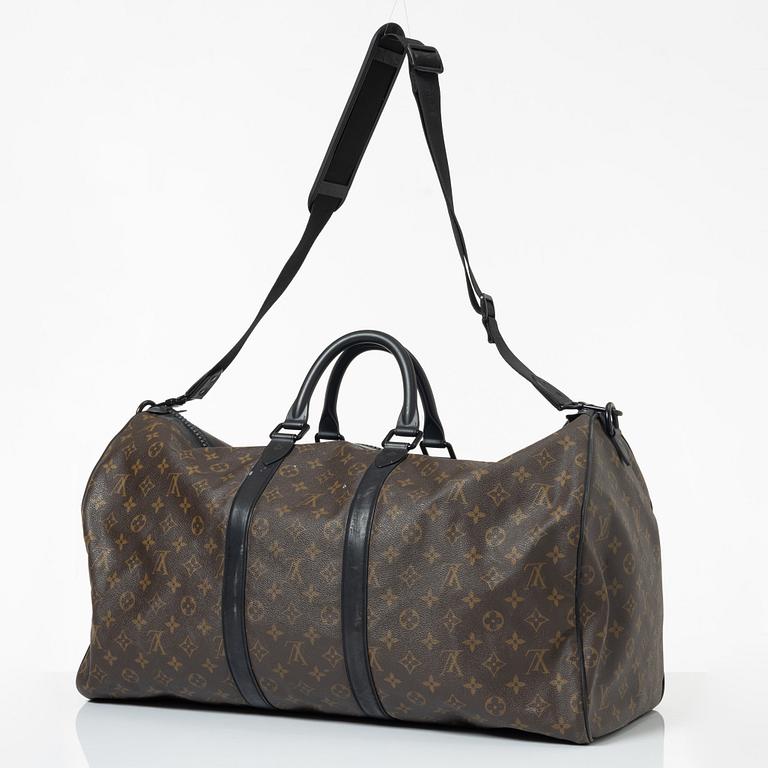 Louis Vuitton, weekend bag, "Keepall Bandouliere 55".