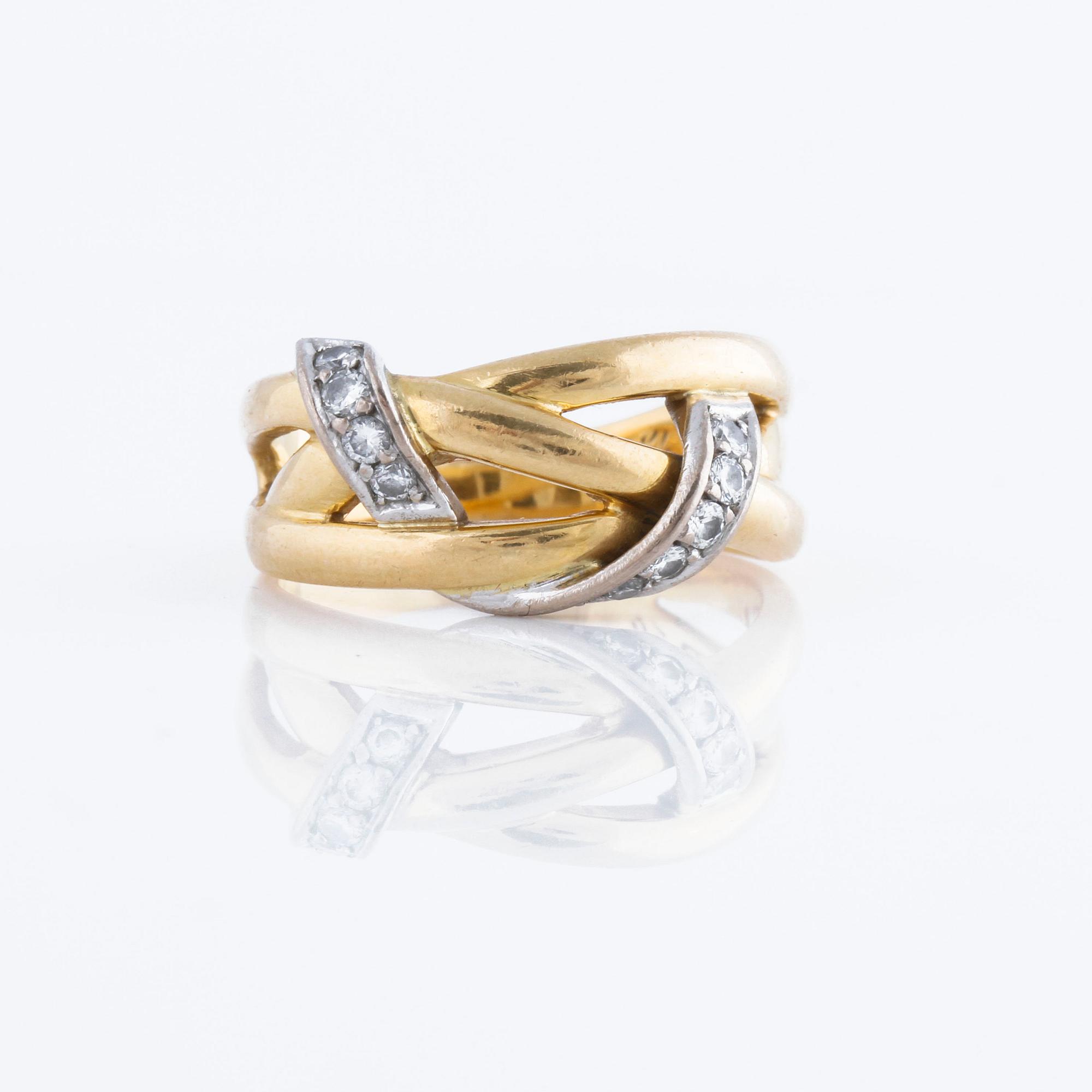 RING, med briljantslipade diamanter 0.18 ct, Engelbert collection, Engelbert, Stockholm, 1994.