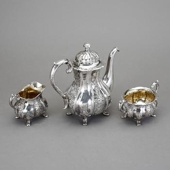 SERVIS, 3 delar, silver, med svenska importstämplar. Vikt ca 1130 g.